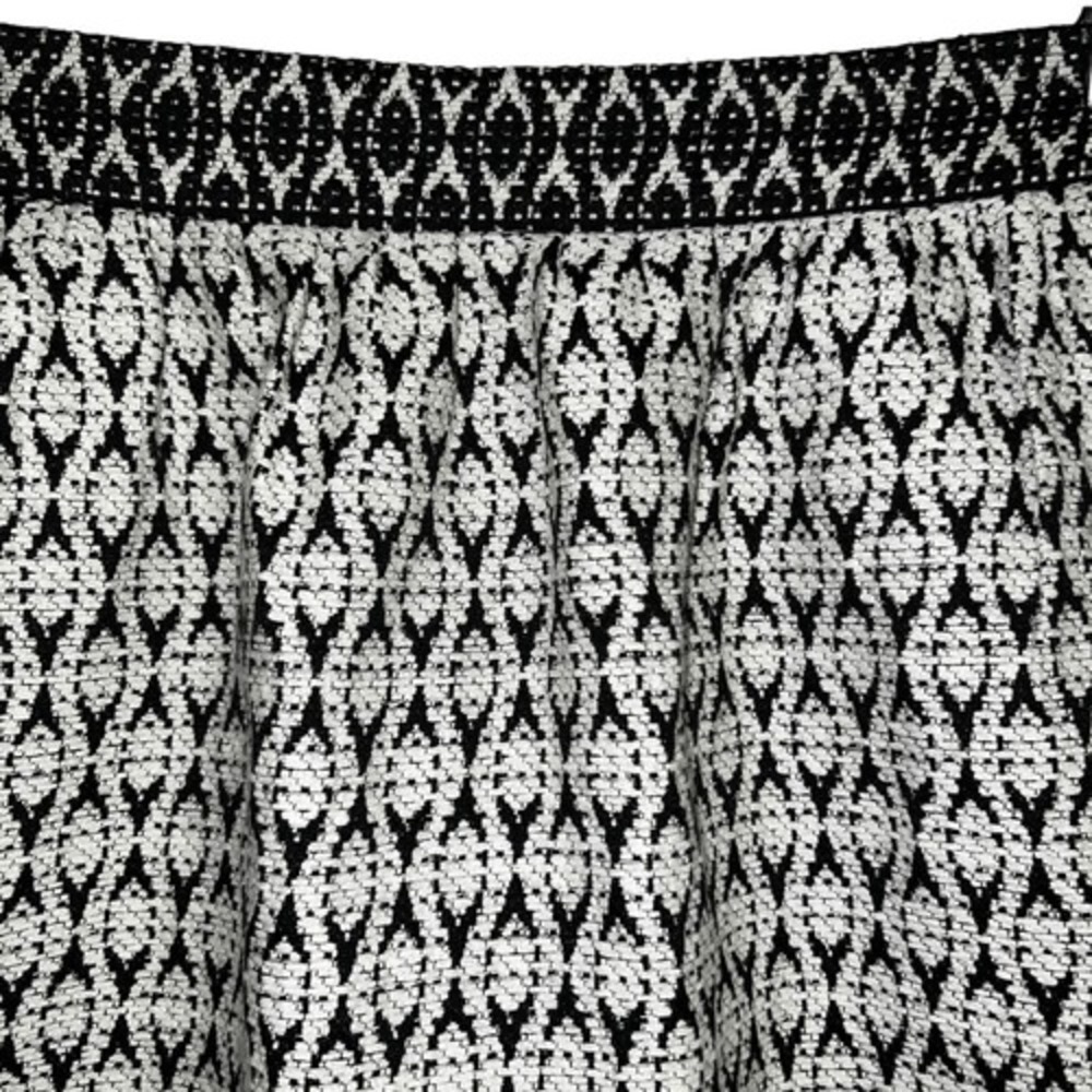 J. CREW Black & White‎ Textured Block Print Mini Skirt With Pockets EUC Size 8 - Picture 3 of 9